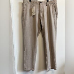 Denim & Flower NWT City Pant Tan Stretch Dress Pants Size 36